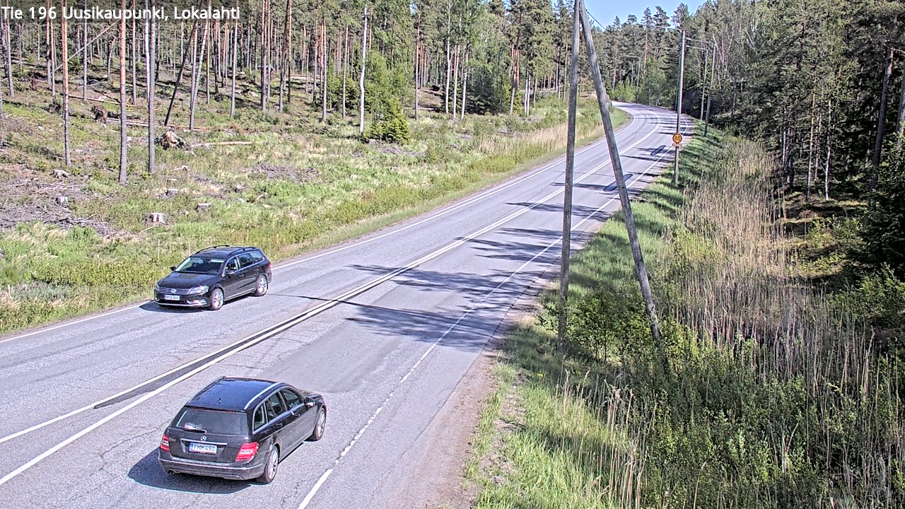 Weather Camera Image Road 196 Uusikaupunki, Lokalahti, Uusikaupunki, Varsinais-Suomi