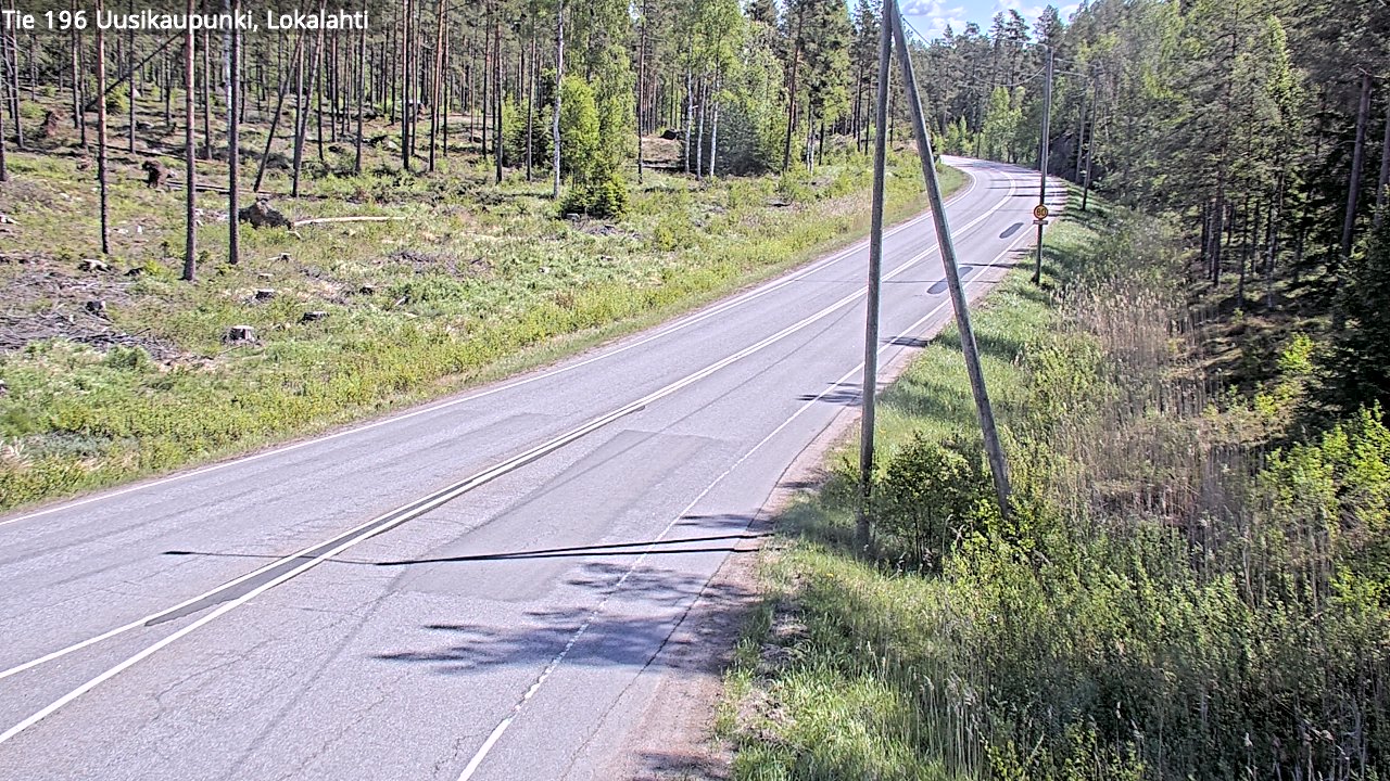 Weather Camera Image Road 196 Uusikaupunki, Lokalahti, Uusikaupunki, Varsinais-Suomi