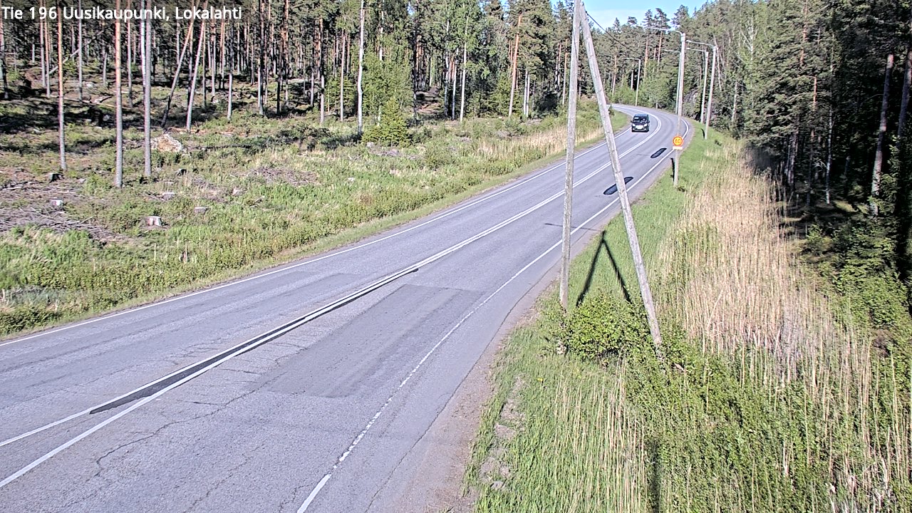 Weather Camera Image Road 196 Uusikaupunki, Lokalahti, Uusikaupunki, Varsinais-Suomi