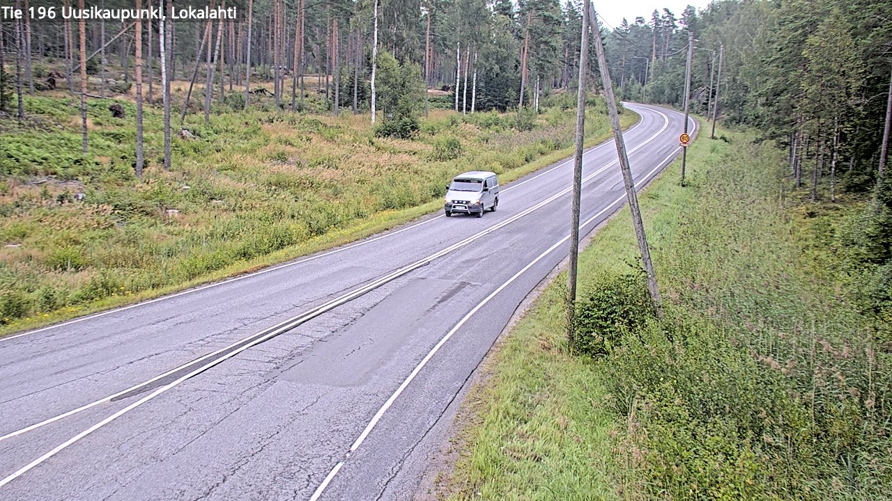 Weather Camera Image Road 196 Uusikaupunki, Lokalahti, Uusikaupunki, Varsinais-Suomi