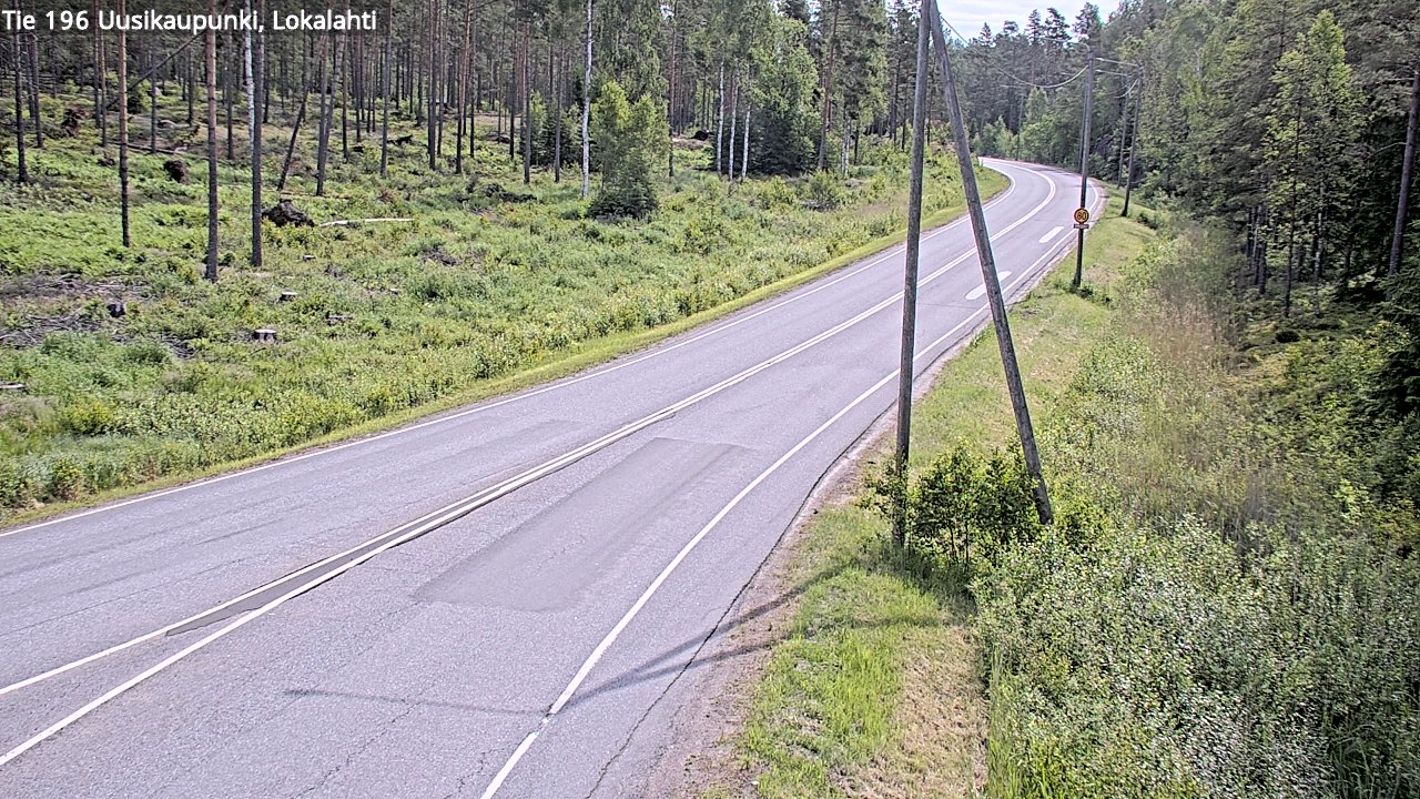 Kelikamerat Kuva Tie 196 Uusikaupunki, Lokalahti, Uusikaupunki, Varsinais-Suomi