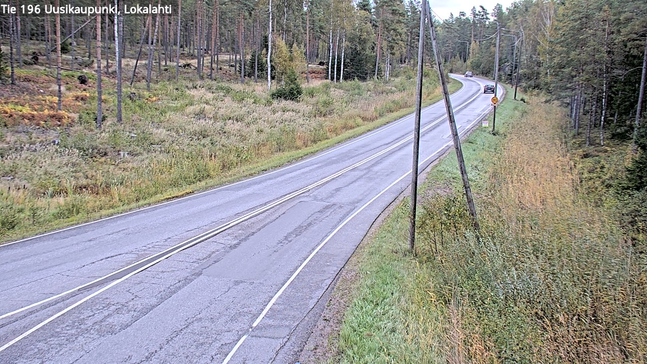 Weather Camera Image Road 196 Uusikaupunki, Lokalahti, Uusikaupunki, Varsinais-Suomi