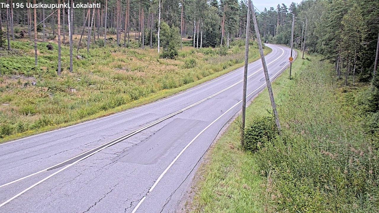 Weather Camera Image Road 196 Uusikaupunki, Lokalahti, Uusikaupunki, Varsinais-Suomi