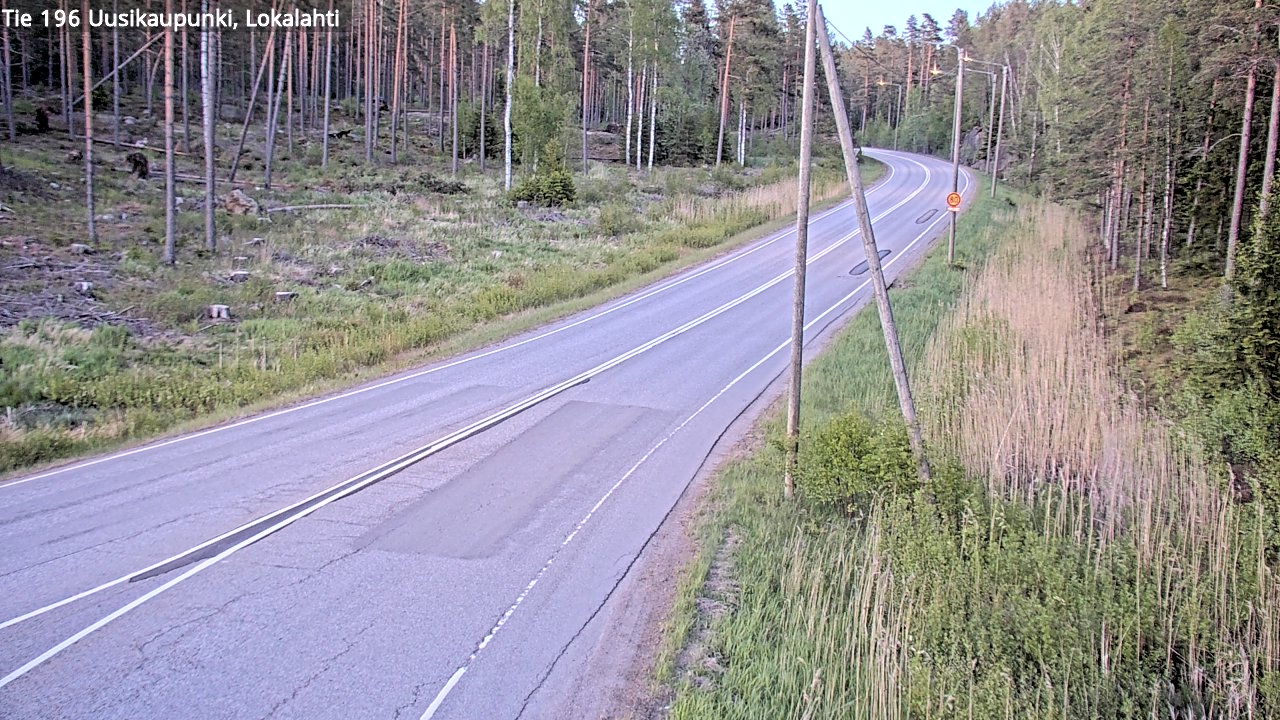 Weather Camera Image Road 196 Uusikaupunki, Lokalahti, Uusikaupunki, Varsinais-Suomi