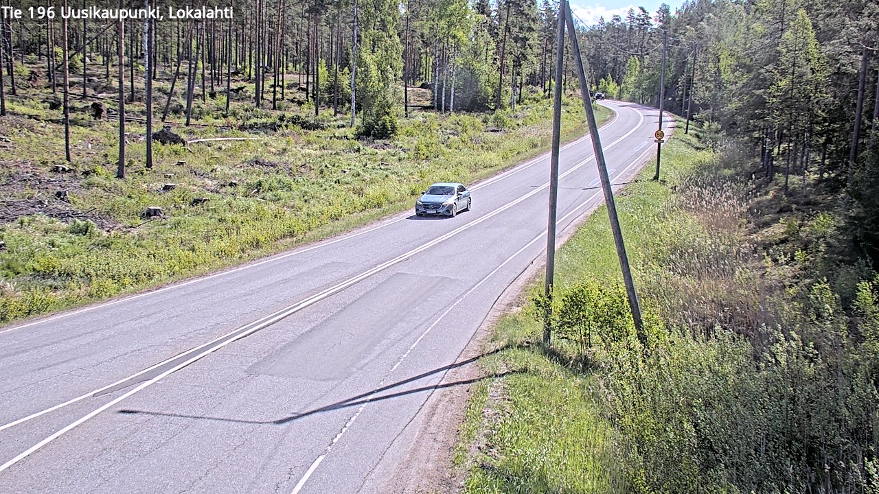 Weather Camera Image Road 196 Uusikaupunki, Lokalahti, Uusikaupunki, Varsinais-Suomi
