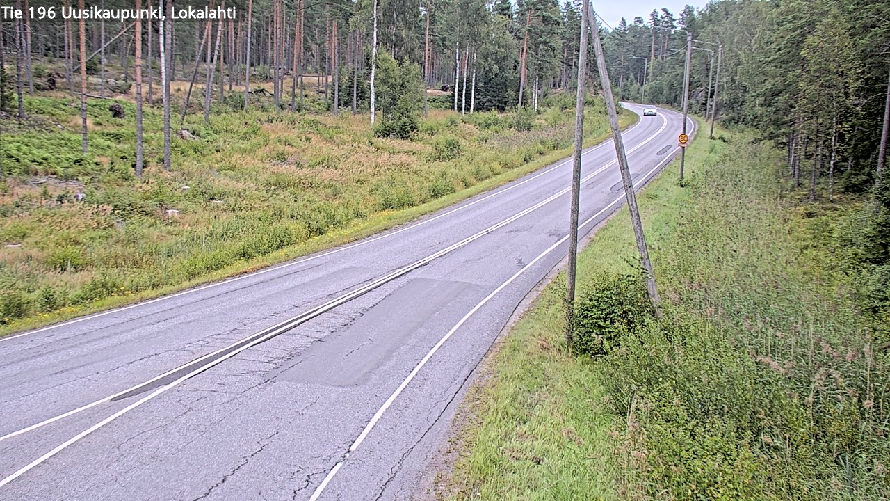 Weather Camera Image Road 196 Uusikaupunki, Lokalahti, Uusikaupunki, Varsinais-Suomi
