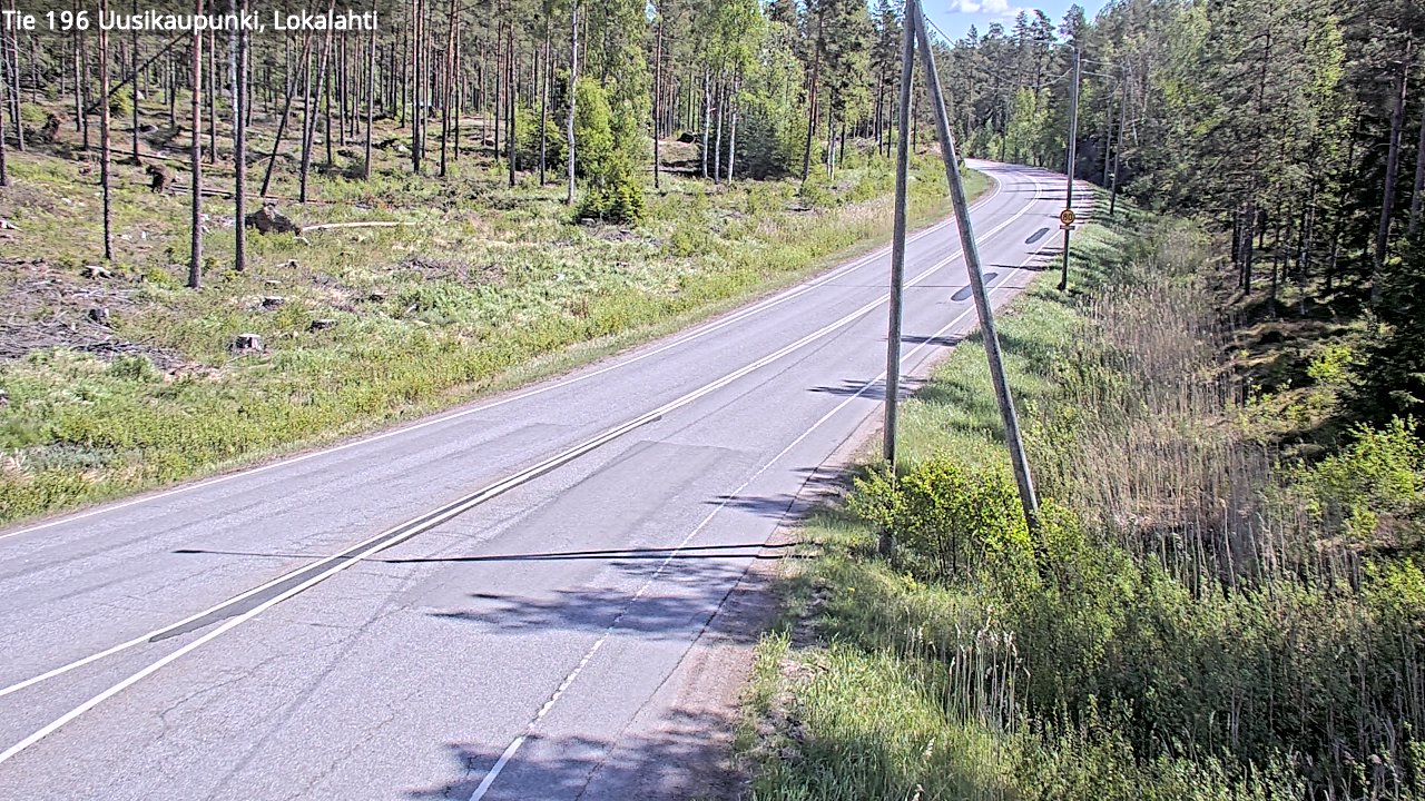 Weather Camera Image Road 196 Uusikaupunki, Lokalahti, Uusikaupunki, Varsinais-Suomi