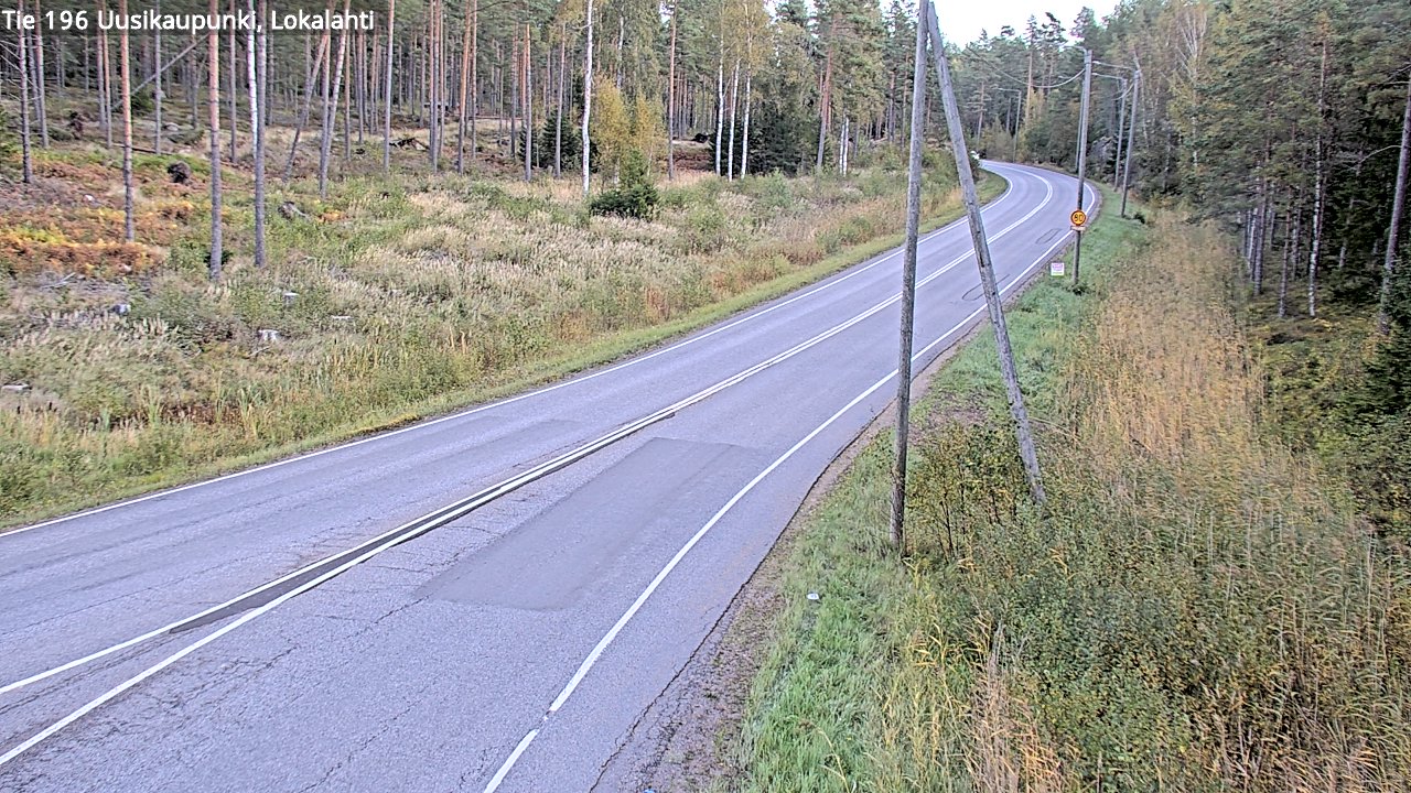 Kelikamerat Kuva Tie 196 Uusikaupunki, Lokalahti, Uusikaupunki, Varsinais-Suomi