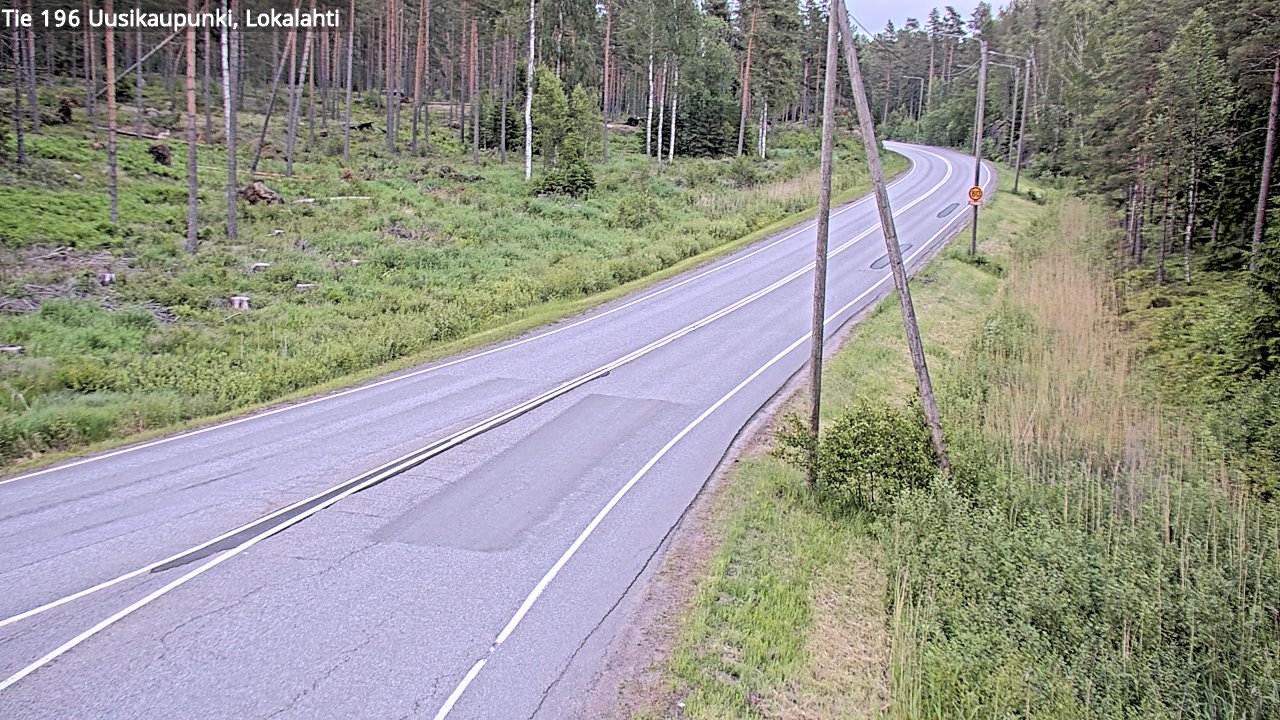 Kelikamerat Kuva Tie 196 Uusikaupunki, Lokalahti, Uusikaupunki, Varsinais-Suomi
