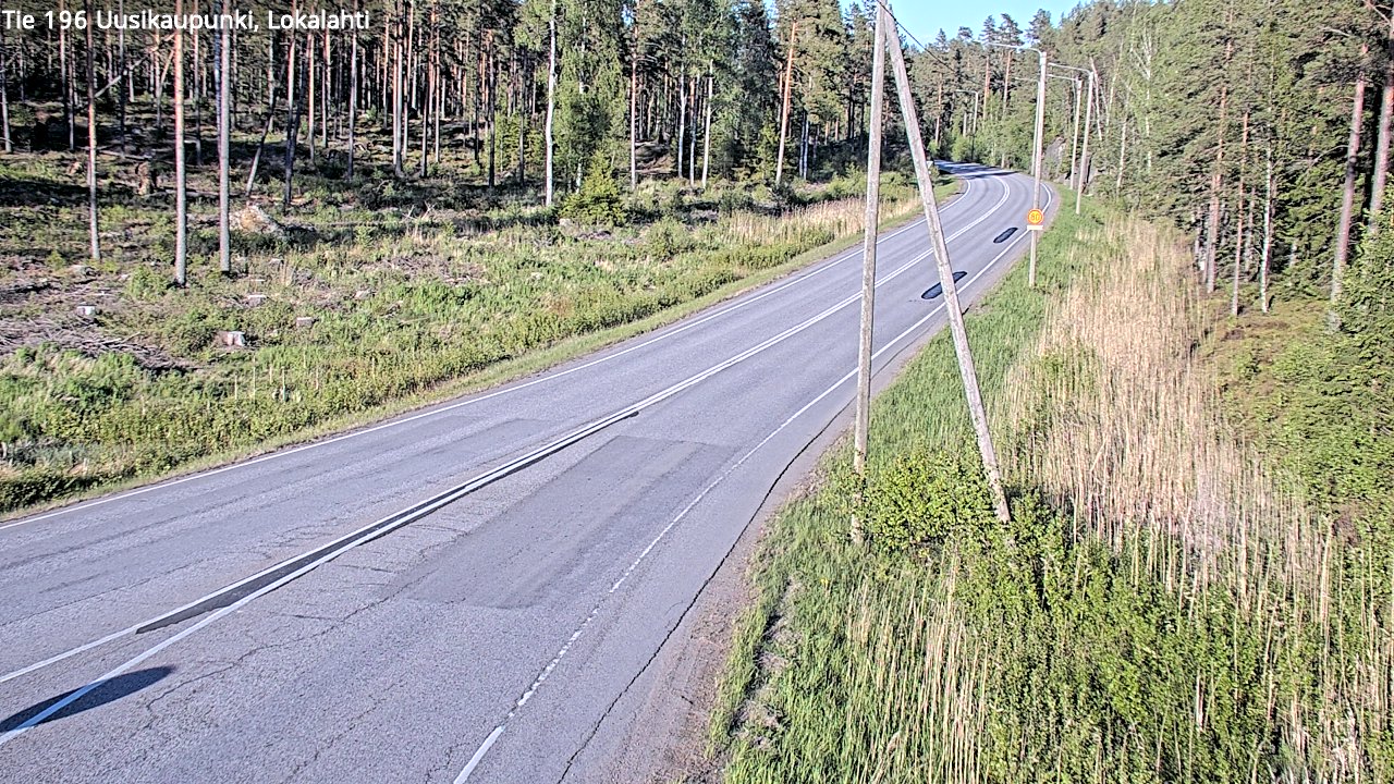 Weather Camera Image Road 196 Uusikaupunki, Lokalahti, Uusikaupunki, Varsinais-Suomi