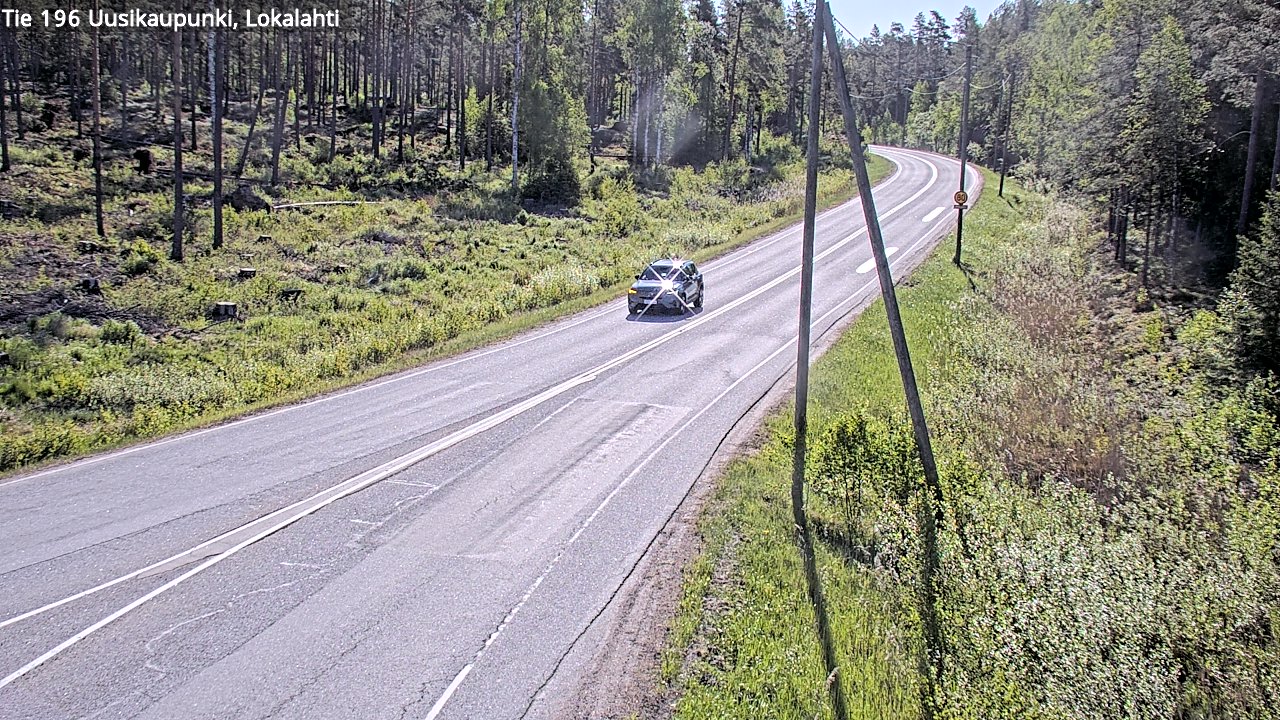 Weather Camera Image Road 196 Uusikaupunki, Lokalahti, Uusikaupunki, Varsinais-Suomi