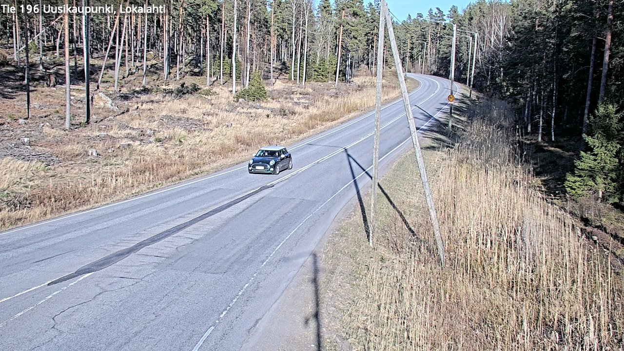 Kelikamerat Kuva Tie 196 Uusikaupunki, Lokalahti, Uusikaupunki, Varsinais-Suomi