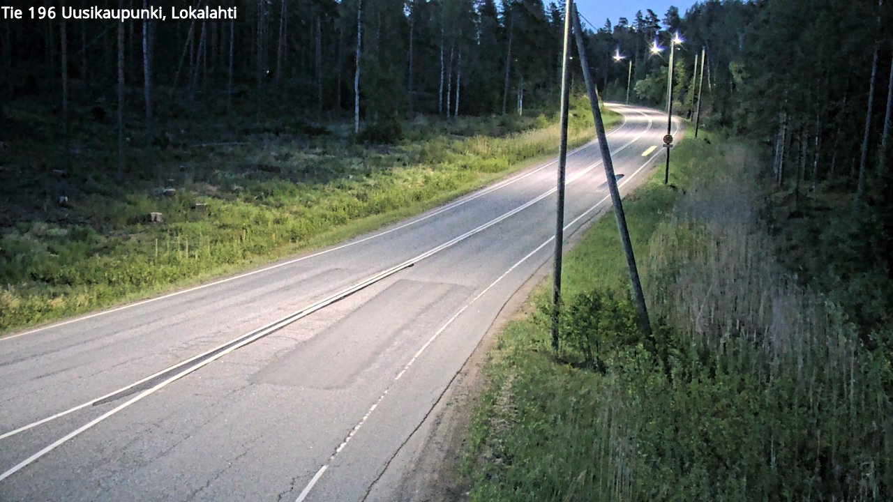 Weather Camera Image Road 196 Uusikaupunki, Lokalahti, Uusikaupunki, Varsinais-Suomi