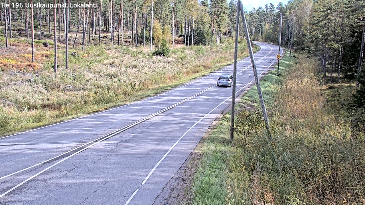 Kelikamerat Kuva Tie 196 Uusikaupunki, Lokalahti, Uusikaupunki, Varsinais-Suomi