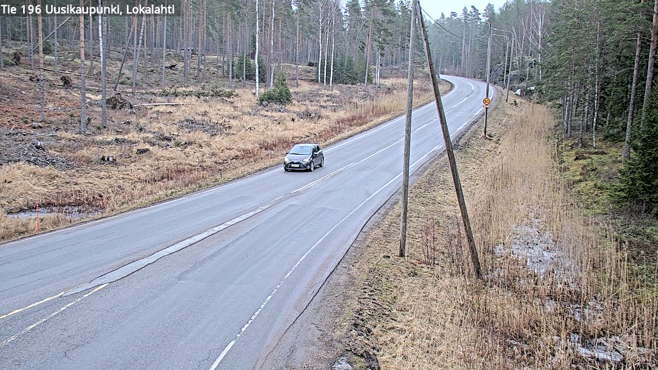 Kelikamerat Kuva Tie 196 Uusikaupunki, Lokalahti, Uusikaupunki, Varsinais-Suomi