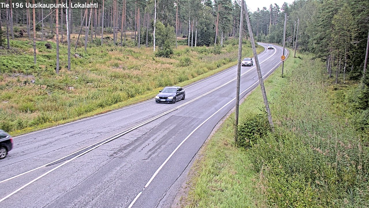 Weather Camera Image Road 196 Uusikaupunki, Lokalahti, Uusikaupunki, Varsinais-Suomi