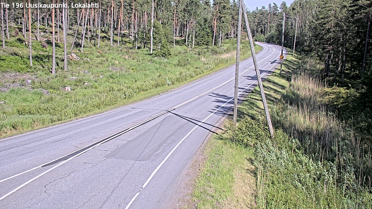 Kelikamerat Kuva Tie 196 Uusikaupunki, Lokalahti, Uusikaupunki, Varsinais-Suomi