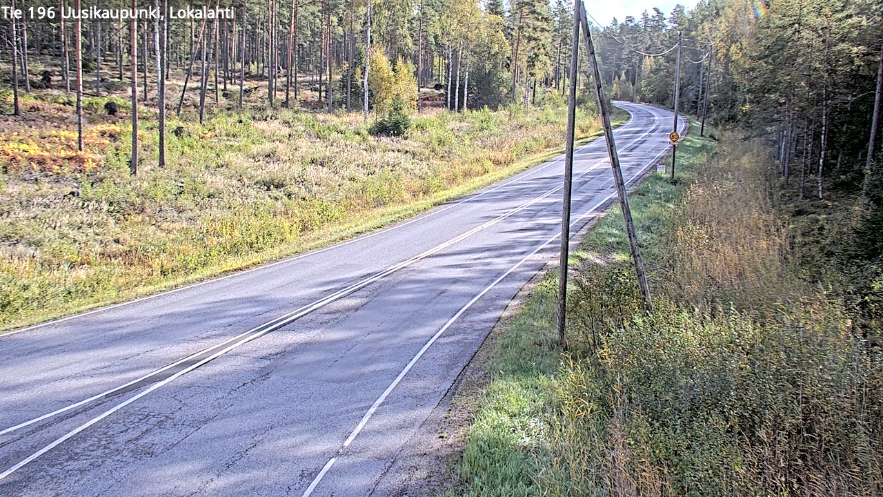 Kelikamerat Kuva Tie 196 Uusikaupunki, Lokalahti, Uusikaupunki, Varsinais-Suomi