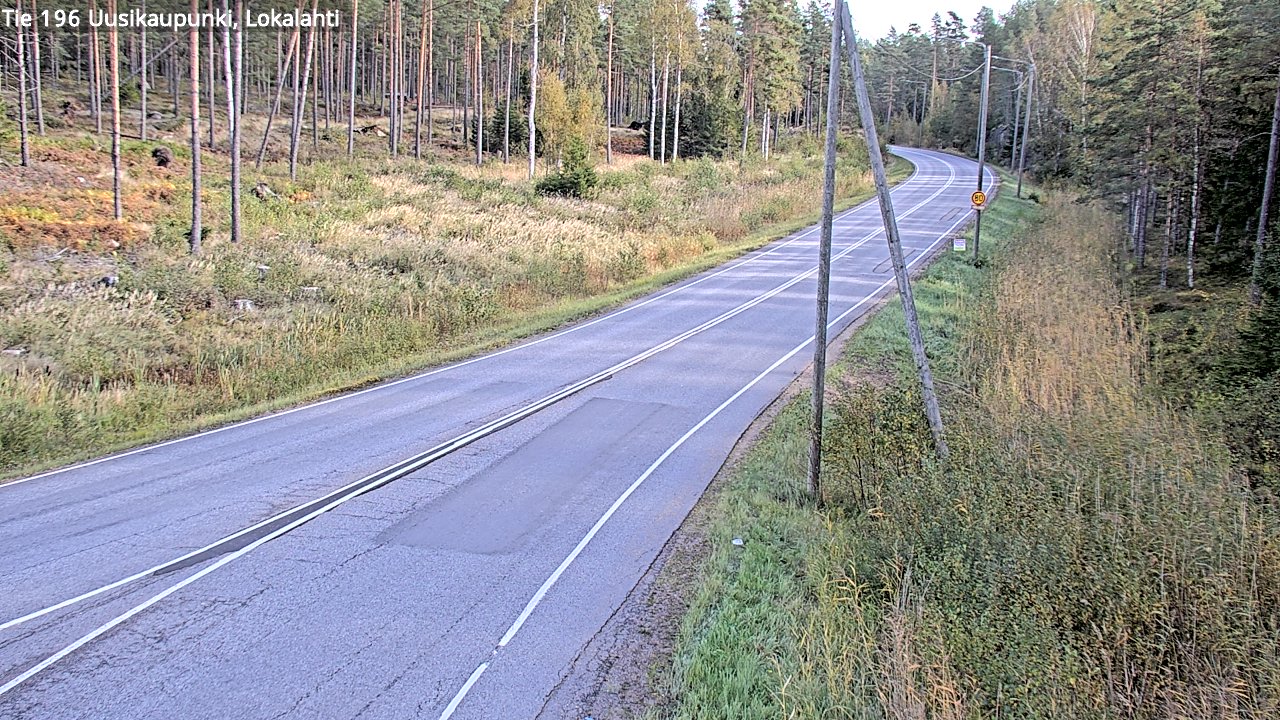 Kelikamerat Kuva Tie 196 Uusikaupunki, Lokalahti, Uusikaupunki, Varsinais-Suomi