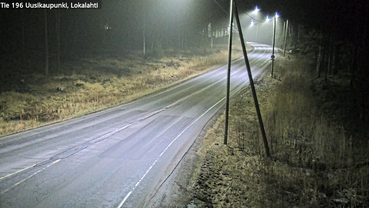 Weather Camera Image Road 196 Uusikaupunki, Lokalahti, Uusikaupunki, Varsinais-Suomi