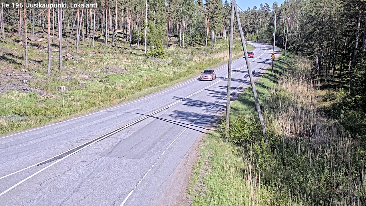 Weather Camera Image Road 196 Uusikaupunki, Lokalahti, Uusikaupunki, Varsinais-Suomi