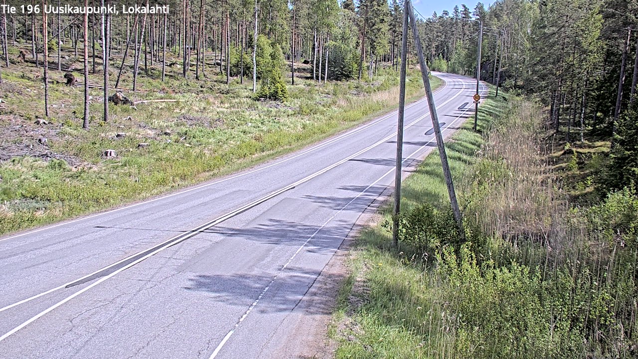 Weather Camera Image Road 196 Uusikaupunki, Lokalahti, Uusikaupunki, Varsinais-Suomi
