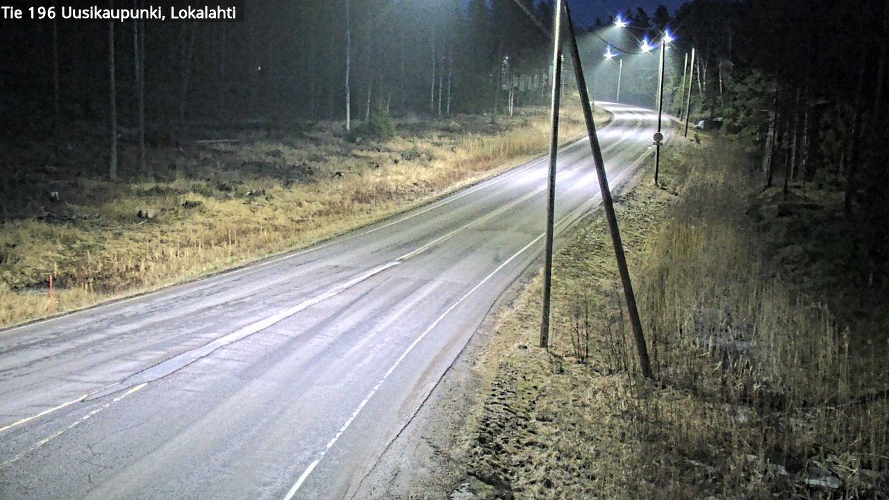 Weather Camera Image Road 196 Uusikaupunki, Lokalahti, Uusikaupunki, Varsinais-Suomi