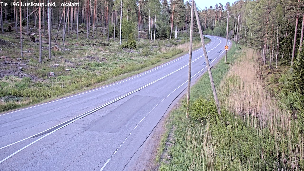 Weather Camera Image Road 196 Uusikaupunki, Lokalahti, Uusikaupunki, Varsinais-Suomi