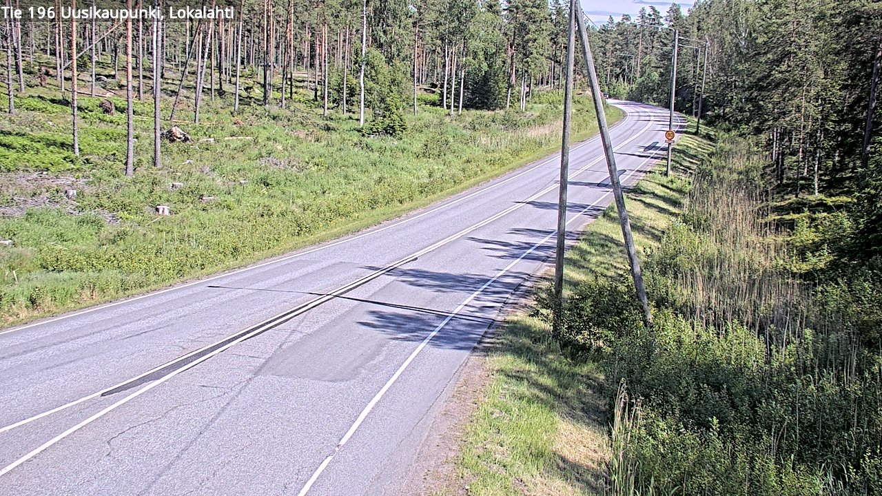 Kelikamerat Kuva Tie 196 Uusikaupunki, Lokalahti, Uusikaupunki, Varsinais-Suomi