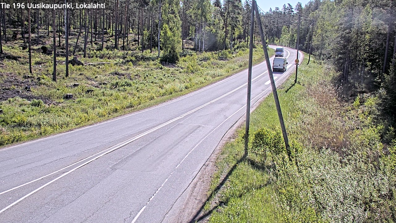 Weather Camera Image Road 196 Uusikaupunki, Lokalahti, Uusikaupunki, Varsinais-Suomi