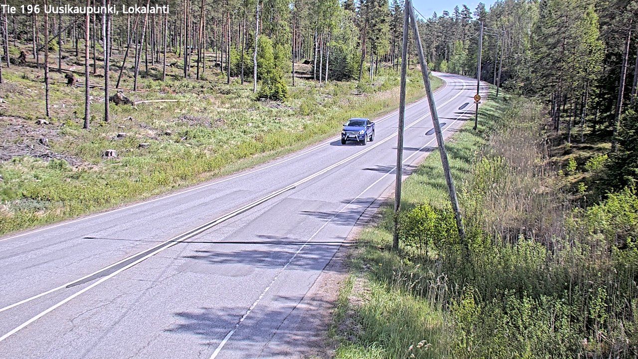 Weather Camera Image Road 196 Uusikaupunki, Lokalahti, Uusikaupunki, Varsinais-Suomi