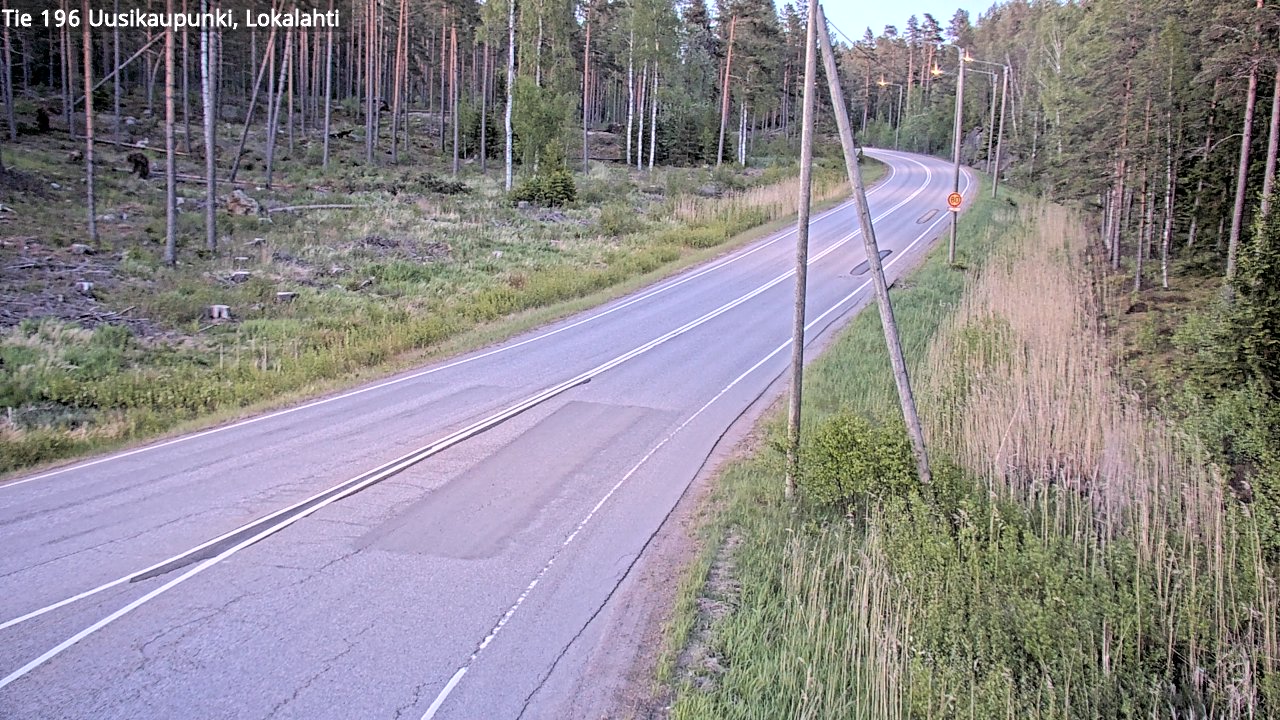 Weather Camera Image Road 196 Uusikaupunki, Lokalahti, Uusikaupunki, Varsinais-Suomi