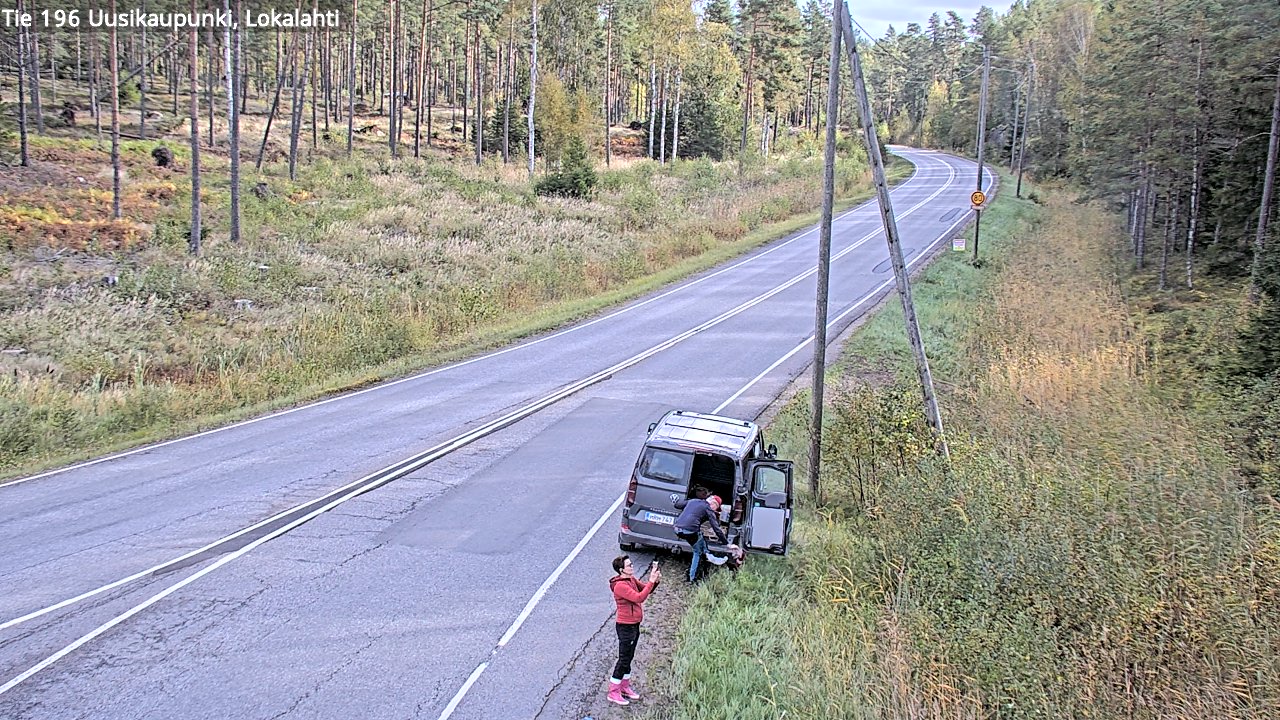 Kelikamerat Kuva Tie 196 Uusikaupunki, Lokalahti, Uusikaupunki, Varsinais-Suomi