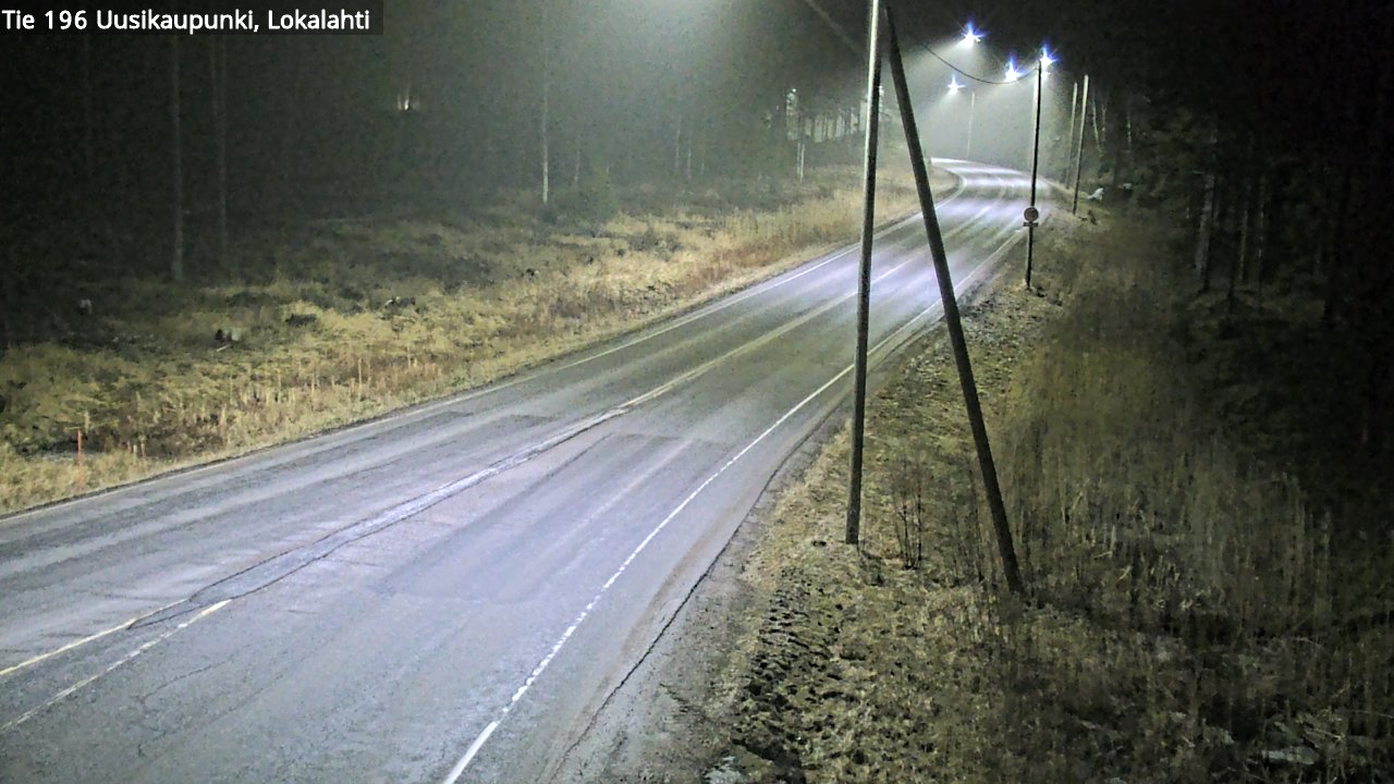Weather Camera Image Road 196 Uusikaupunki, Lokalahti, Uusikaupunki, Varsinais-Suomi