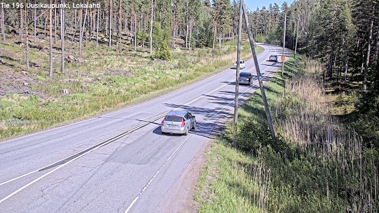 Weather Camera Image Road 196 Uusikaupunki, Lokalahti, Uusikaupunki, Varsinais-Suomi