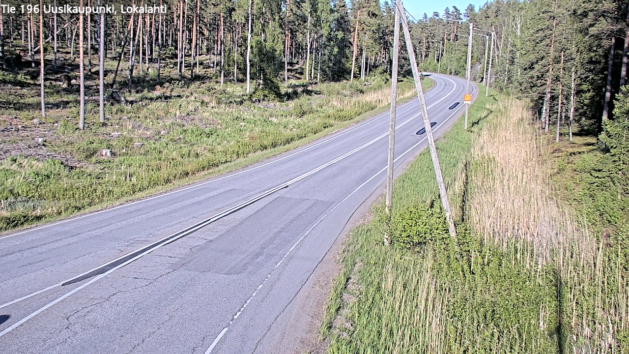 Weather Camera Image Road 196 Uusikaupunki, Lokalahti, Uusikaupunki, Varsinais-Suomi