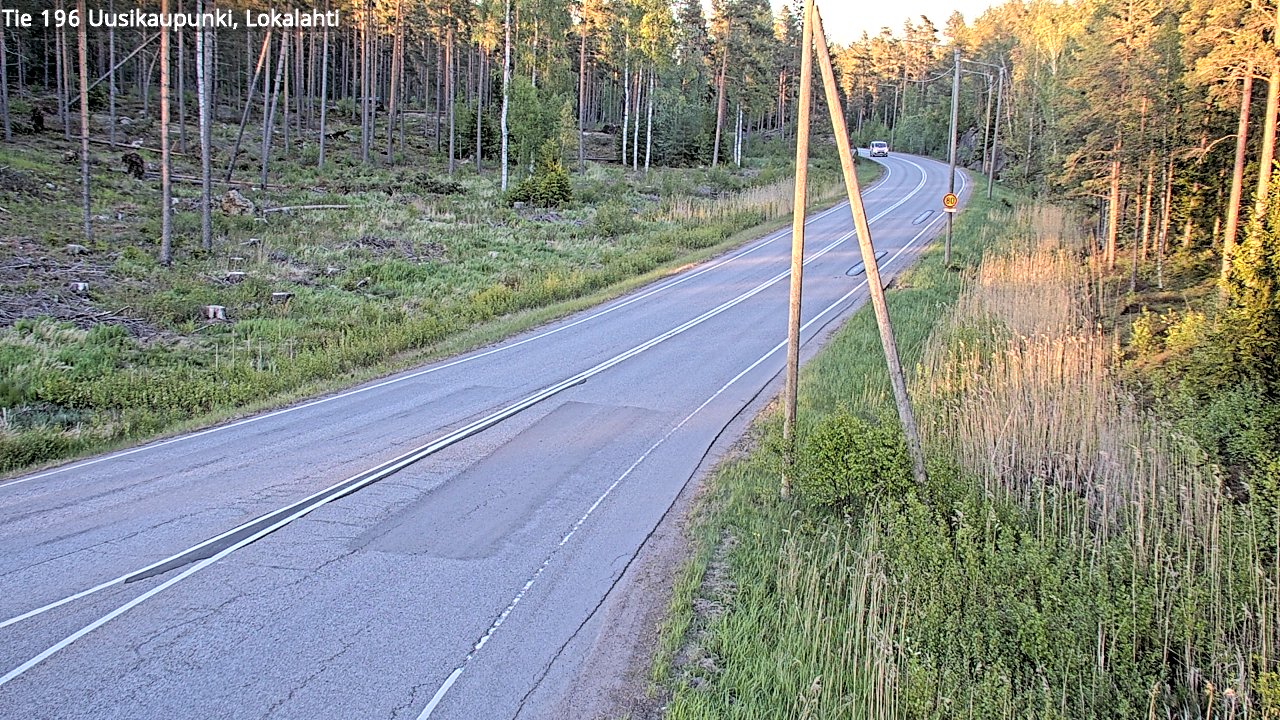 Weather Camera Image Väg 196 Nystad, Lokalax, Uusikaupunki, Varsinais-Suomi