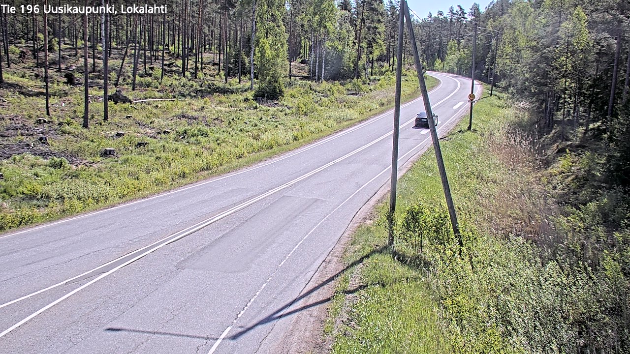 Weather Camera Image Road 196 Uusikaupunki, Lokalahti, Uusikaupunki, Varsinais-Suomi