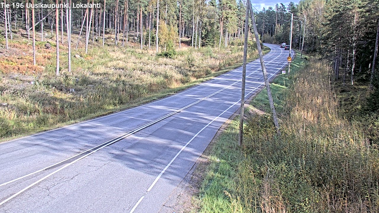Kelikamerat Kuva Tie 196 Uusikaupunki, Lokalahti, Uusikaupunki, Varsinais-Suomi
