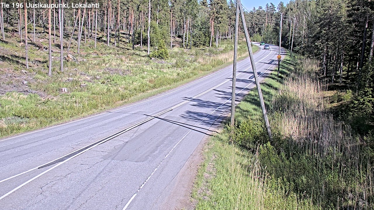 Weather Camera Image Road 196 Uusikaupunki, Lokalahti, Uusikaupunki, Varsinais-Suomi