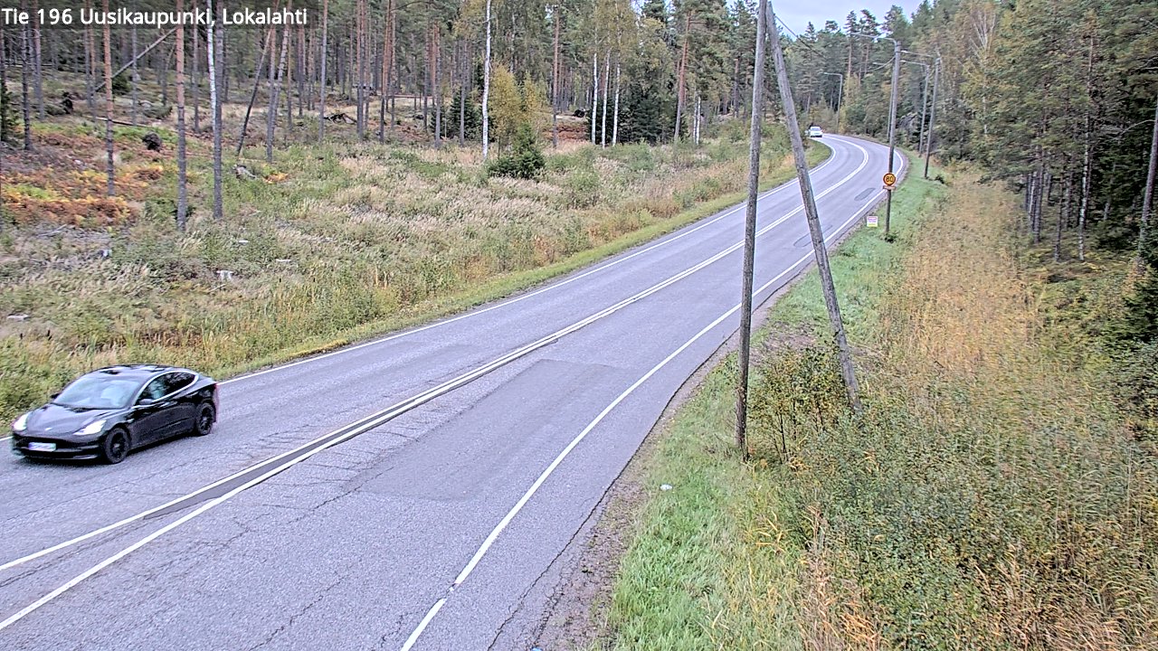 Kelikamerat Kuva Tie 196 Uusikaupunki, Lokalahti, Uusikaupunki, Varsinais-Suomi