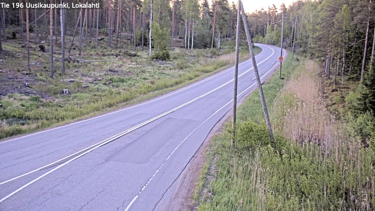 Weather Camera Image Road 196 Uusikaupunki, Lokalahti, Uusikaupunki, Varsinais-Suomi