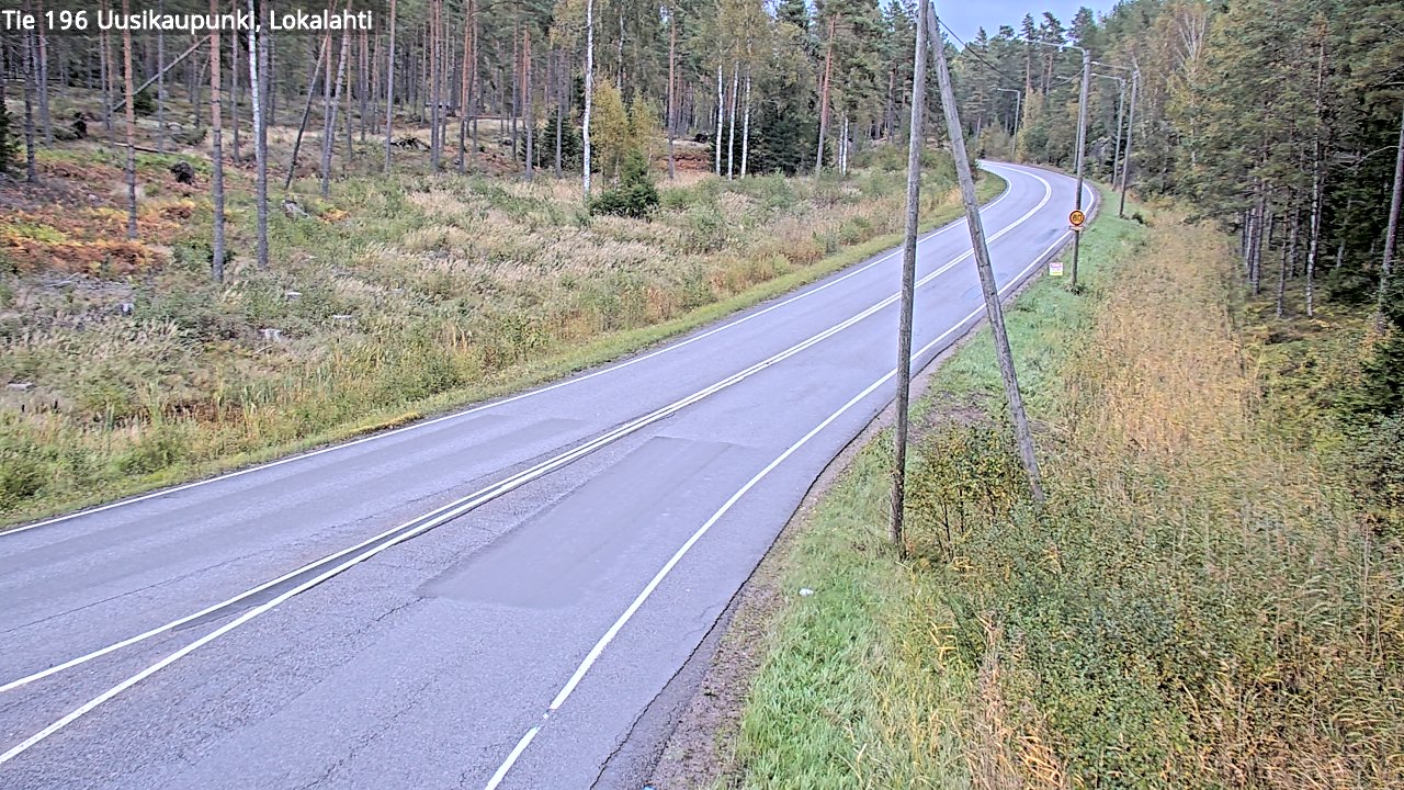 Kelikamerat Kuva Tie 196 Uusikaupunki, Lokalahti, Uusikaupunki, Varsinais-Suomi