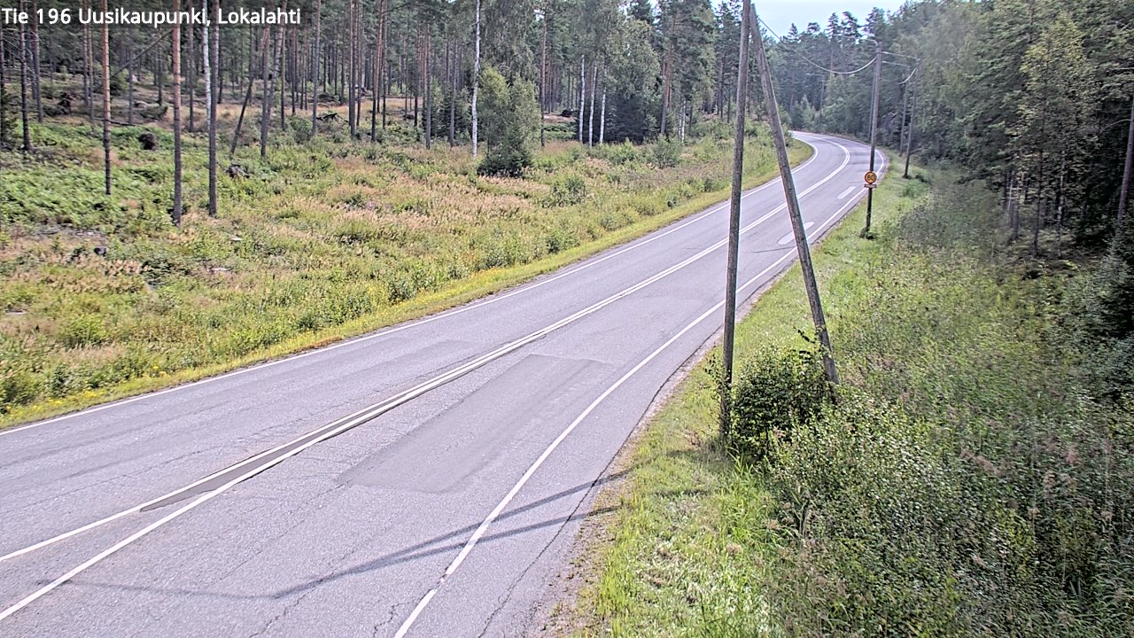 Weather Camera Image Road 196 Uusikaupunki, Lokalahti, Uusikaupunki, Varsinais-Suomi