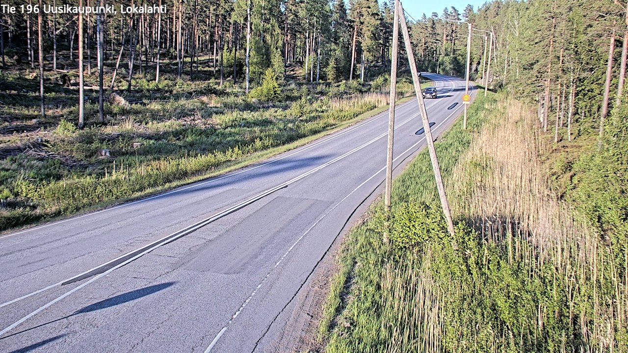 Weather Camera Image Road 196 Uusikaupunki, Lokalahti, Uusikaupunki, Varsinais-Suomi