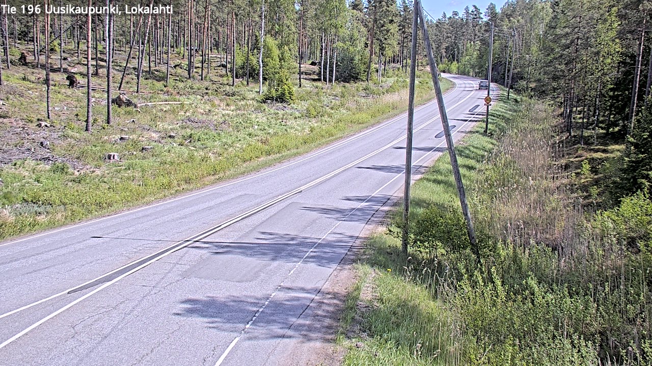 Weather Camera Image Road 196 Uusikaupunki, Lokalahti, Uusikaupunki, Varsinais-Suomi