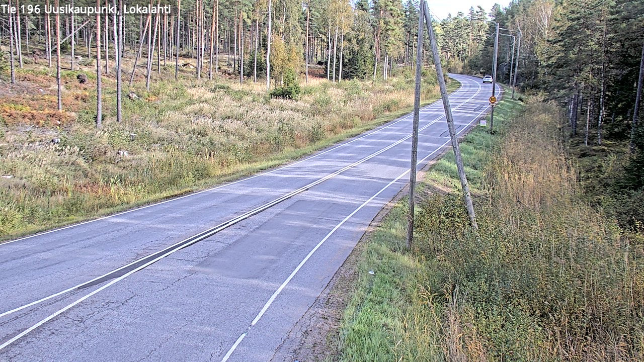 Kelikamerat Kuva Tie 196 Uusikaupunki, Lokalahti, Uusikaupunki, Varsinais-Suomi
