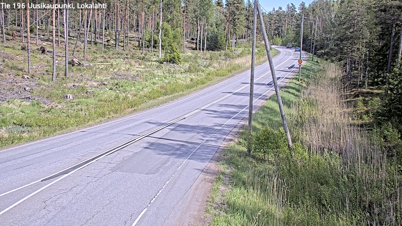 Weather Camera Image Road 196 Uusikaupunki, Lokalahti, Uusikaupunki, Varsinais-Suomi