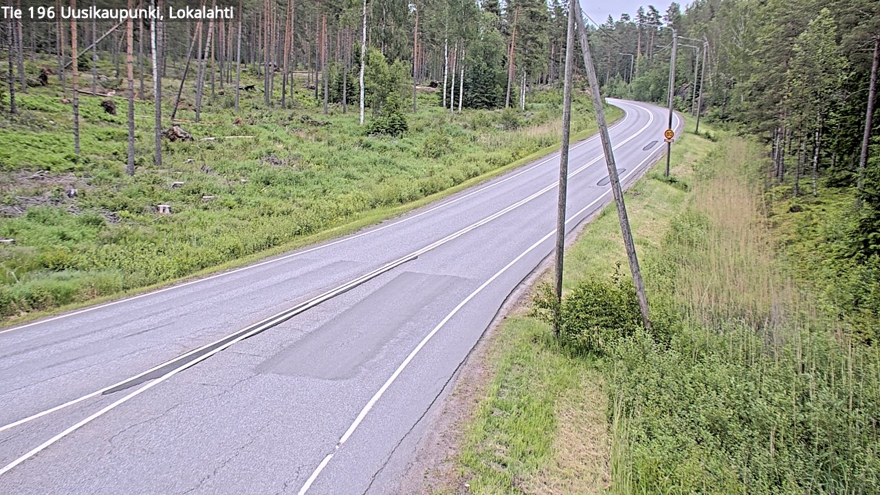 Kelikamerat Kuva Tie 196 Uusikaupunki, Lokalahti, Uusikaupunki, Varsinais-Suomi