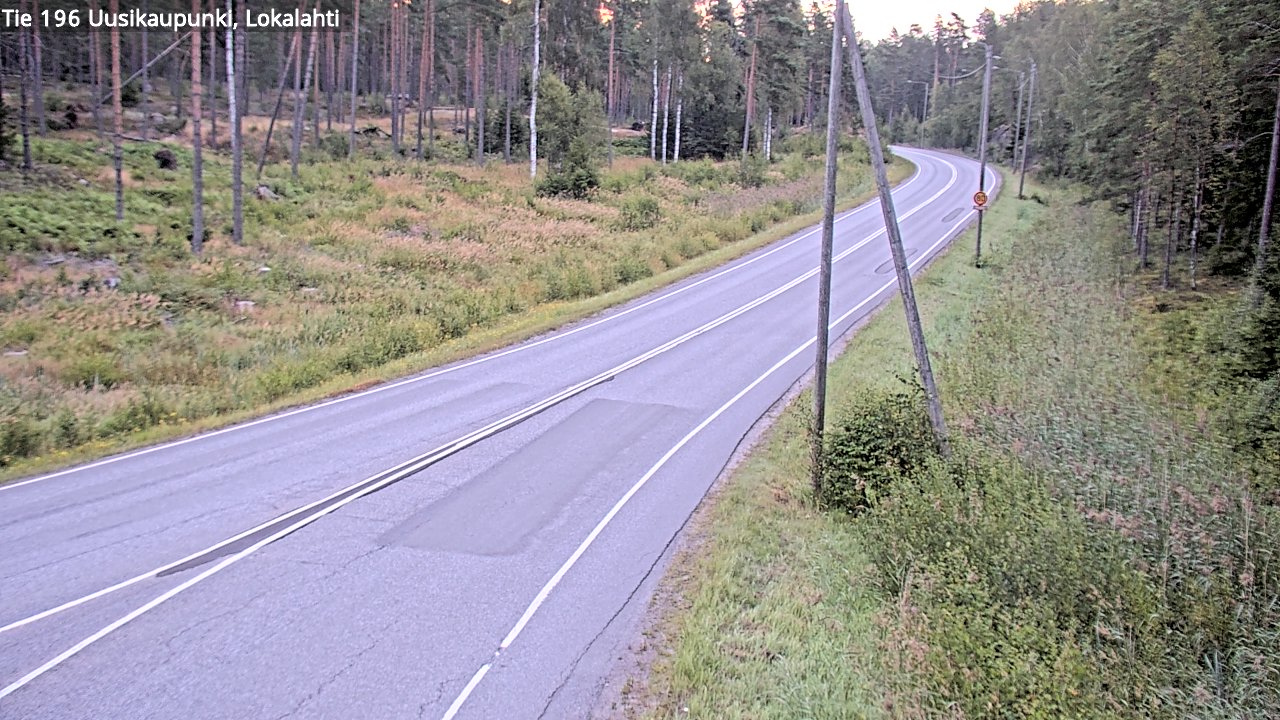 Weather Camera Image Road 196 Uusikaupunki, Lokalahti, Uusikaupunki, Varsinais-Suomi